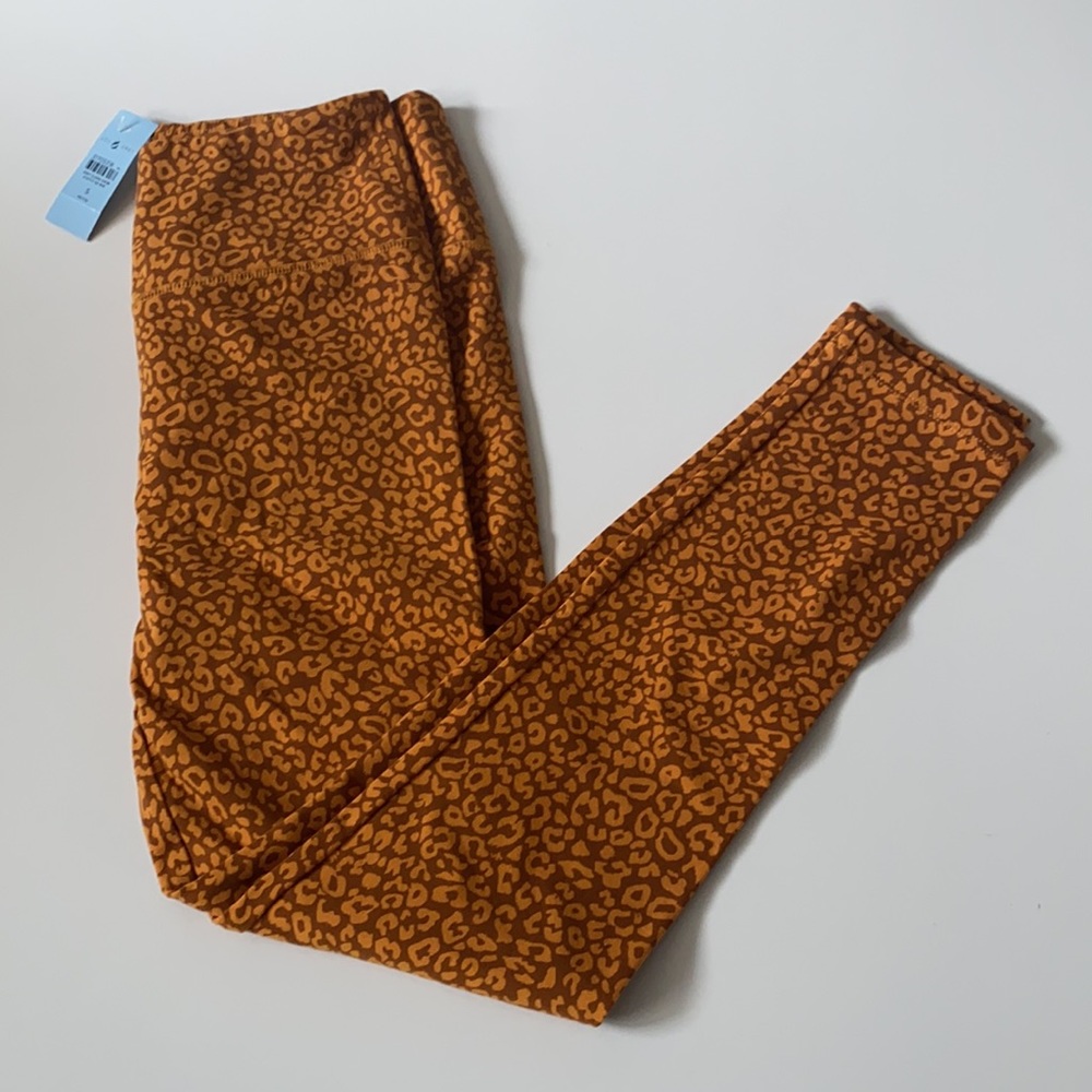 Leopard Print High Rise Essential Leggings Size Small - Picture 3 of 7